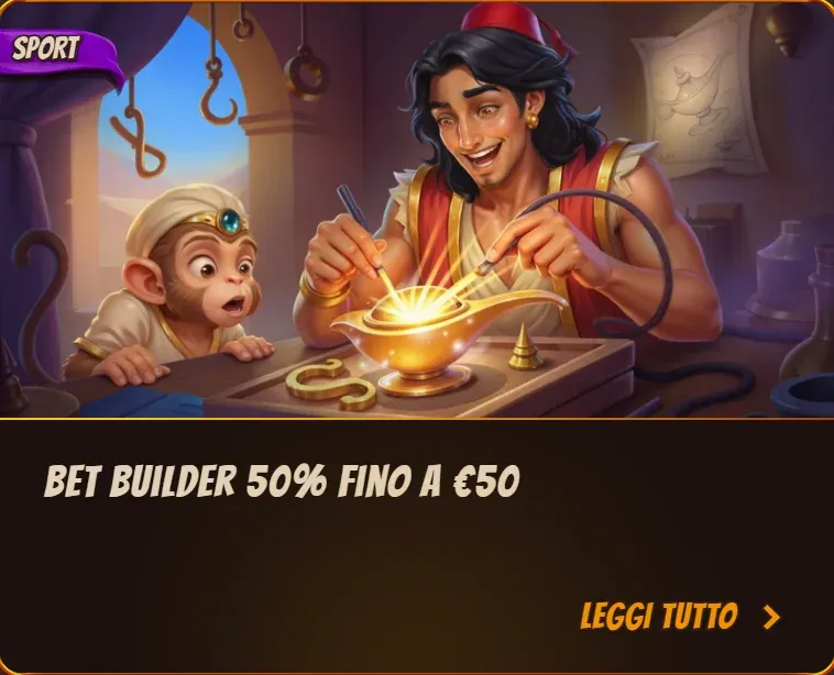 Bet builder 50 fino a eur50